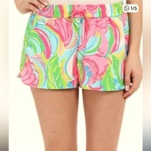 Lily Pulitzer Women's Luxletic Run Around Short Pink Multi , sz small
